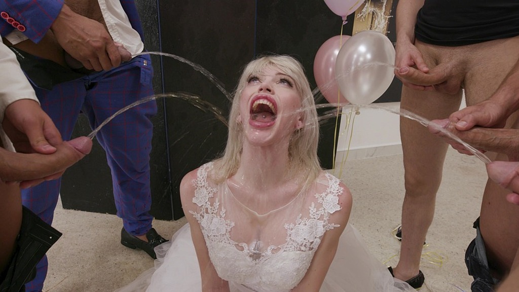 slammed brides goes wet with tap, izzy wilde 7on1 atm dap, wrecked ass, buttrose, pee drink, shower, cum in mouth, swallow