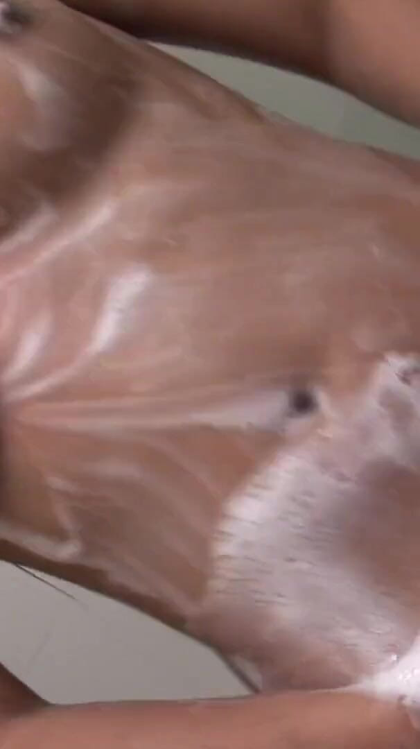 Dirty Asian whore tranny Ploy gets cleaned up during sexy shower